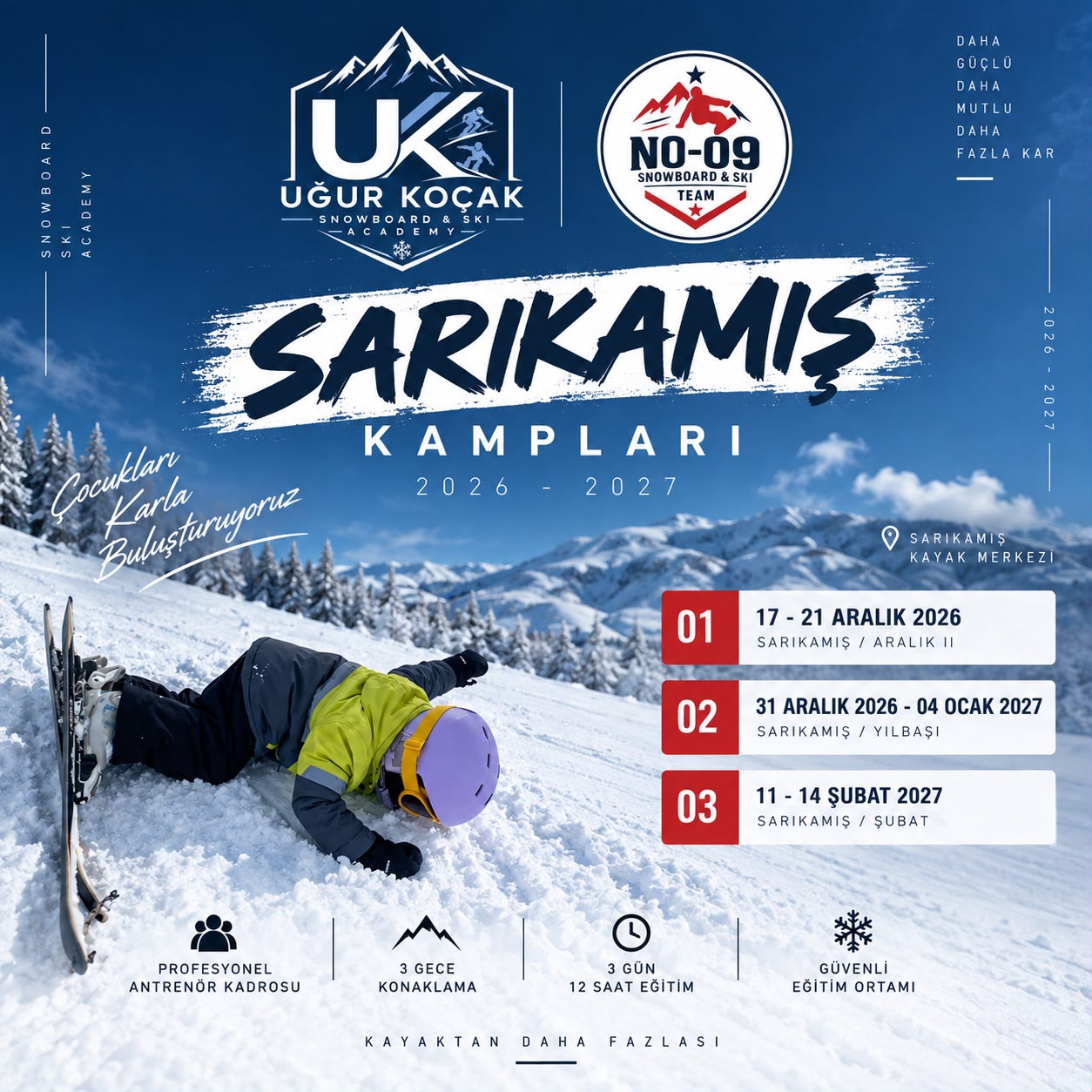 31 Aralık 2026 - 4 Ocak 2027 Sarıkamış 3 gece 3 gün / 12 saat